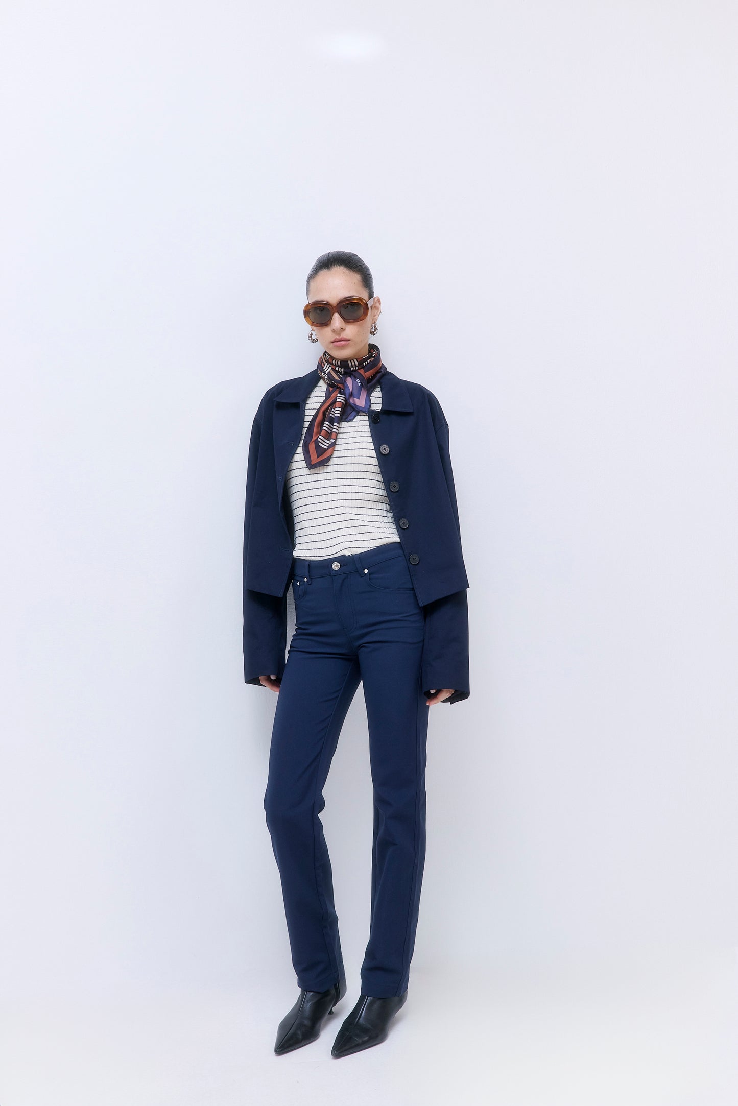 Straight Cropped Trench Coat