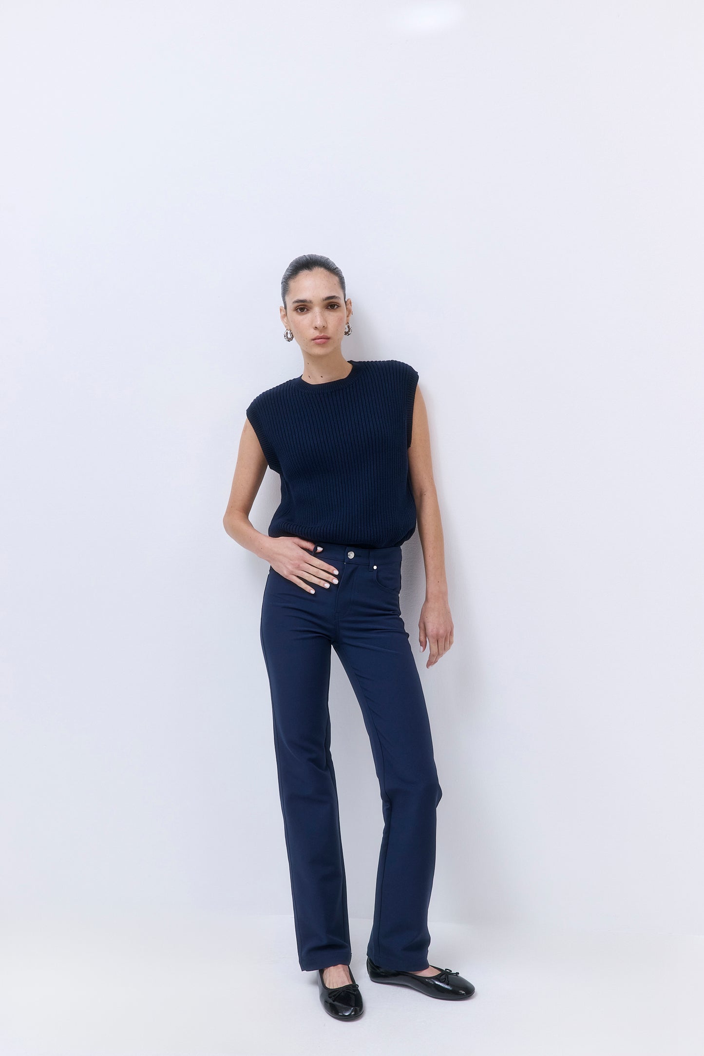 Stretchy Straight Leg Pants