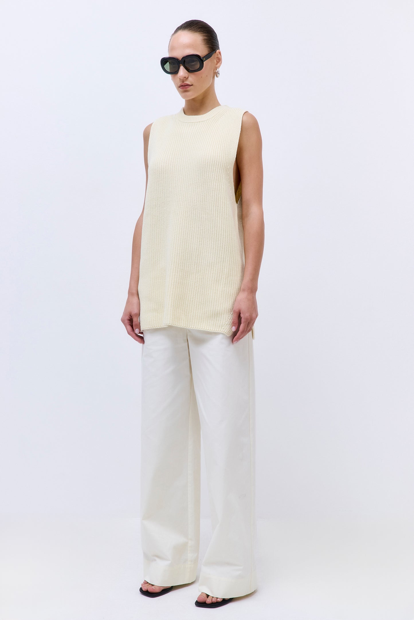 Oversized Crewneck Vest