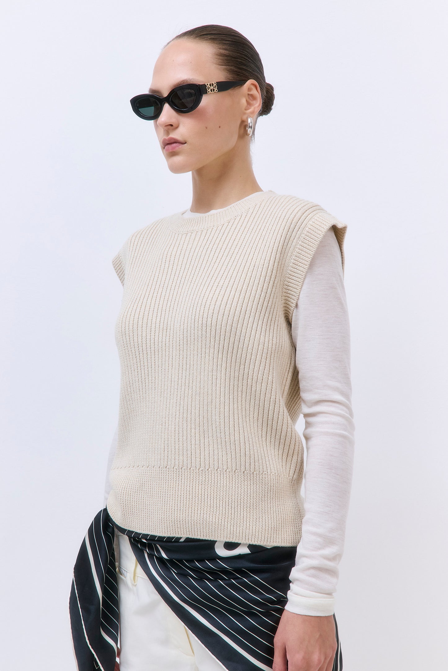 Boxy Crewneck Vest