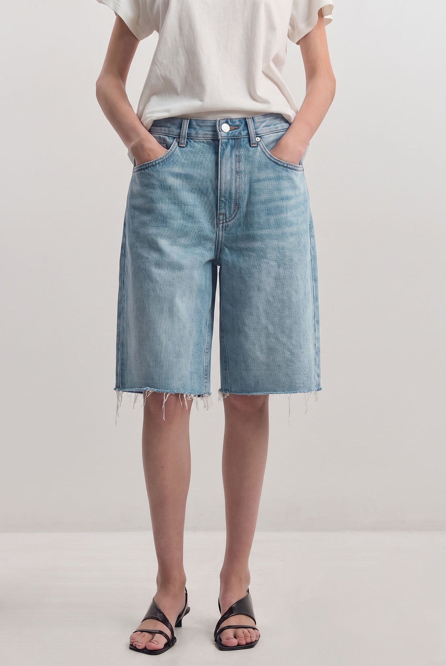 Baggy Denim Bermuda