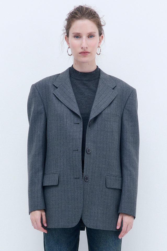 Oversized Wool Daddy Blazer