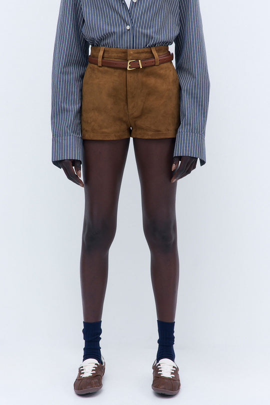 Suede Shorts