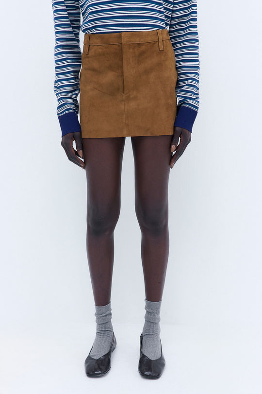 Suede Mini Skirt
