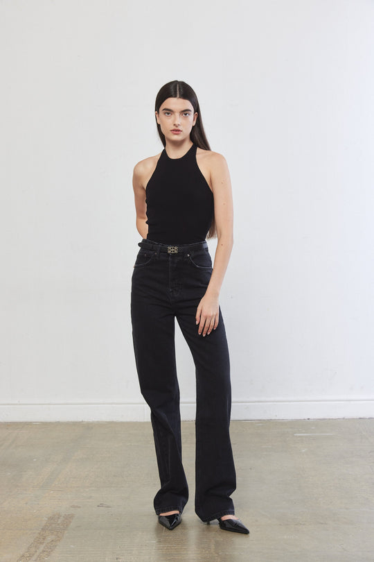 Tight Ribbed Halter Top