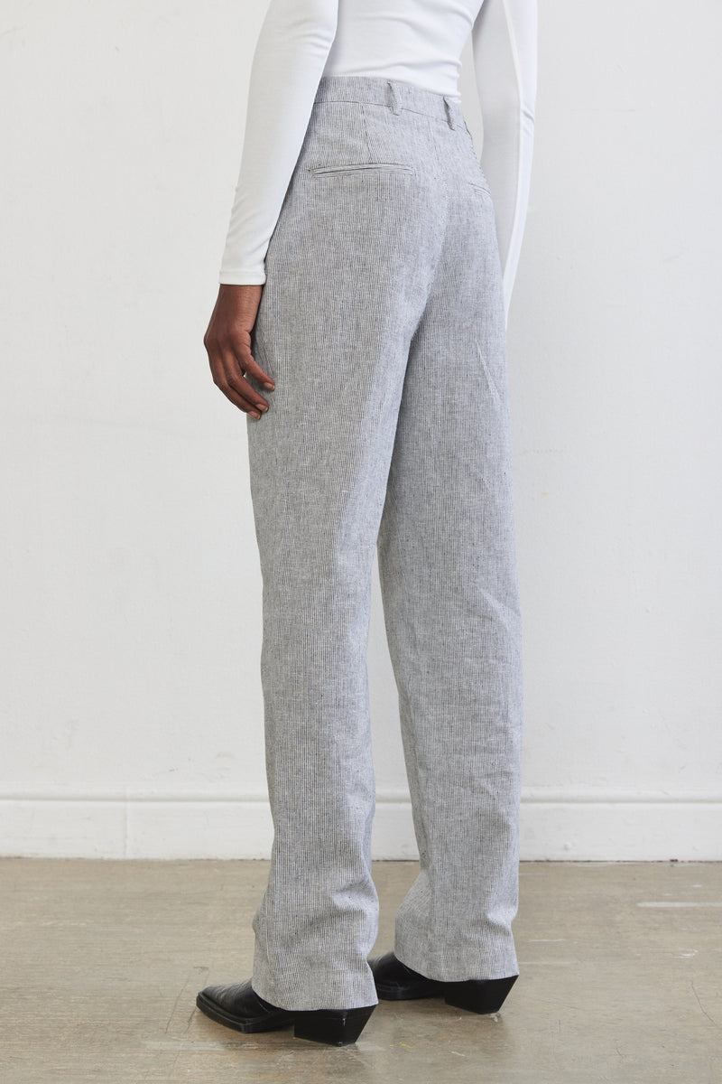 Straight Striped Pants