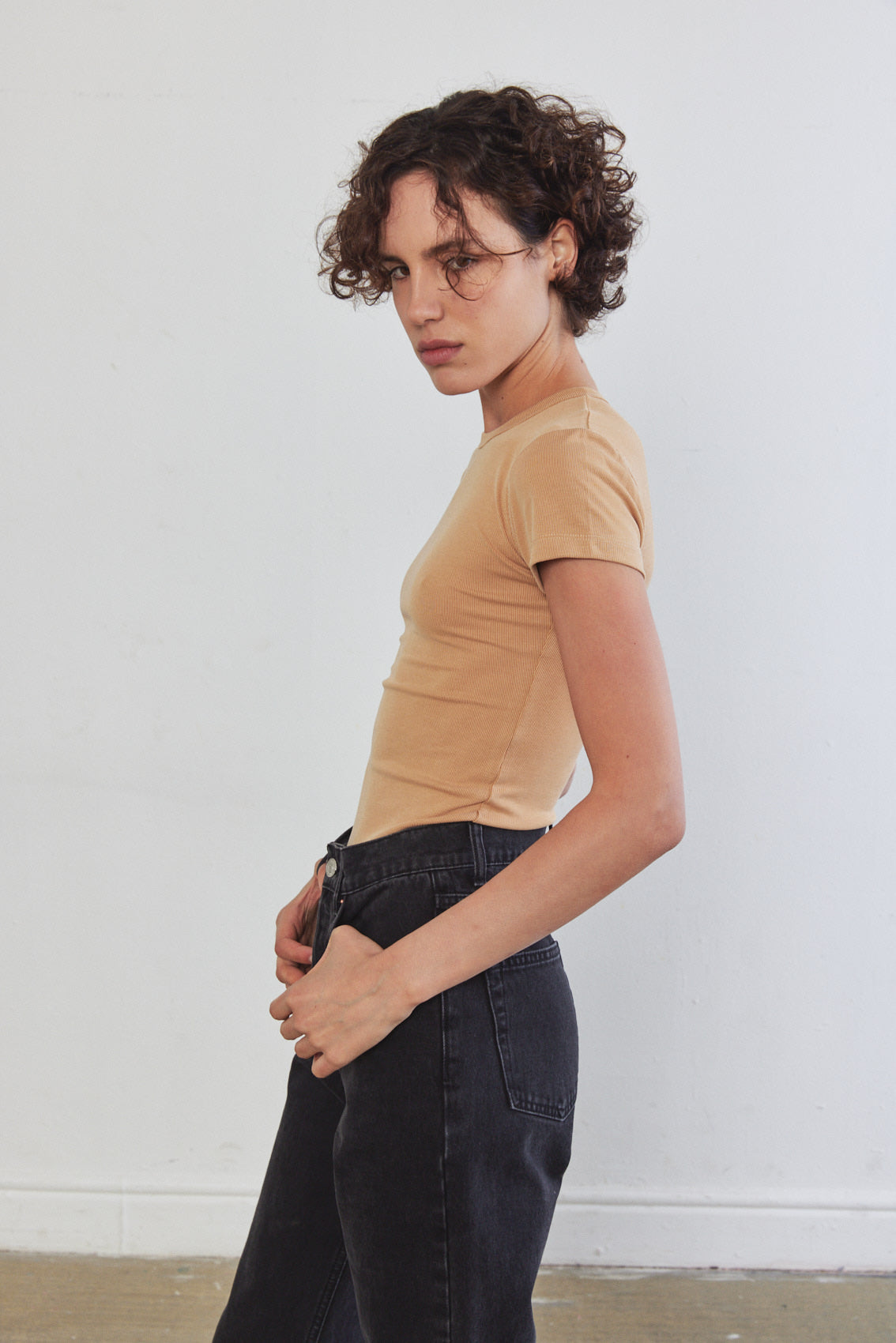 Soft Ribbed T Shirt