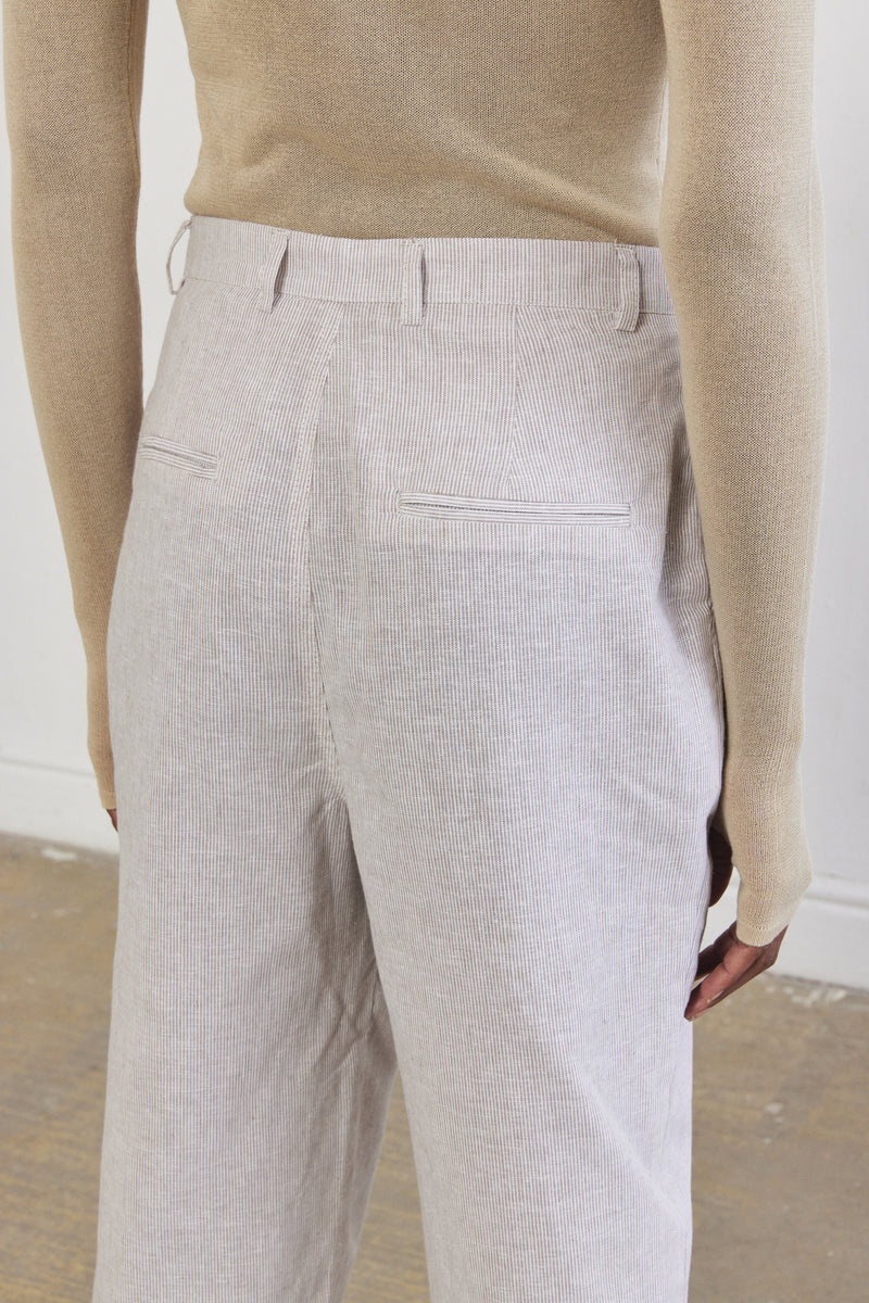 Straight Striped Pants