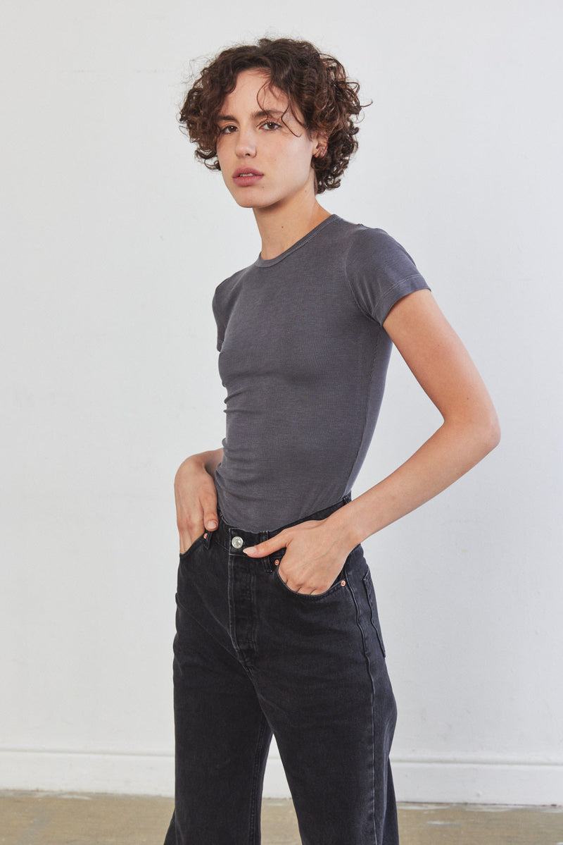 Soft Ribbed T Shirt