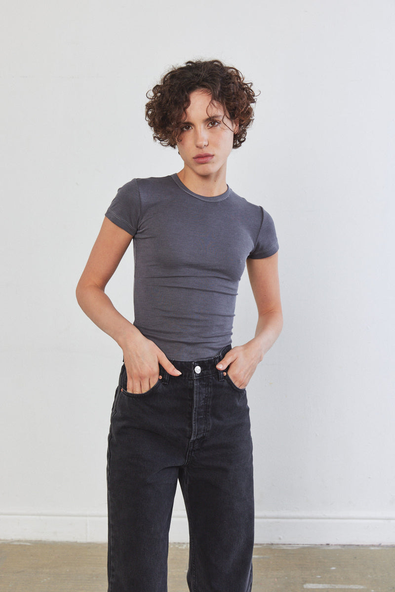 Soft Ribbed T Shirt