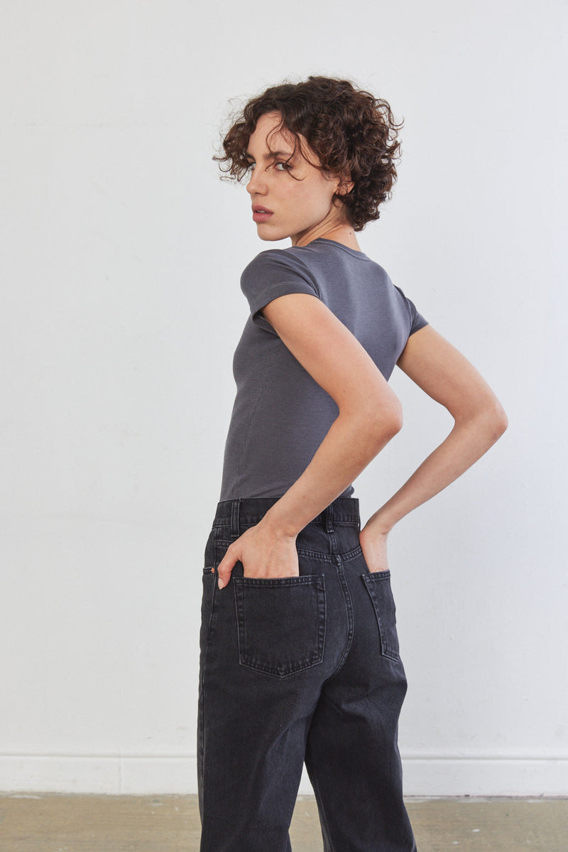 Soft Ribbed T Shirt