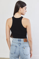 Tight Ribbed Asymmetrical Top