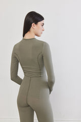 Corset Flat-Lock Ribbed Top