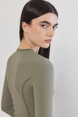 Corset Flat-Lock Ribbed Top