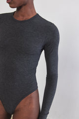 Open Back Ribbed Bodysuit