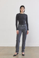 Open Back Ribbed Top