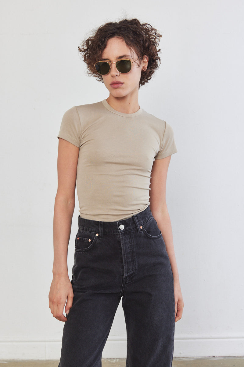 Soft Ribbed T Shirt