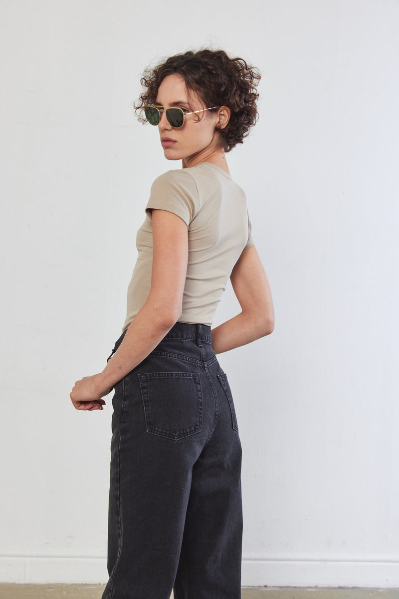 Soft Ribbed T Shirt
