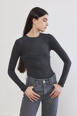 Open Back Ribbed Top