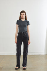 Ribbed T Shirt