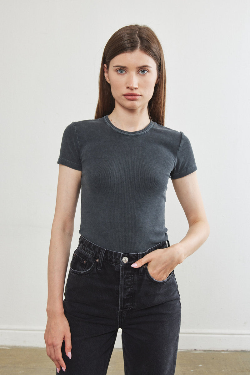 Ribbed T Shirt