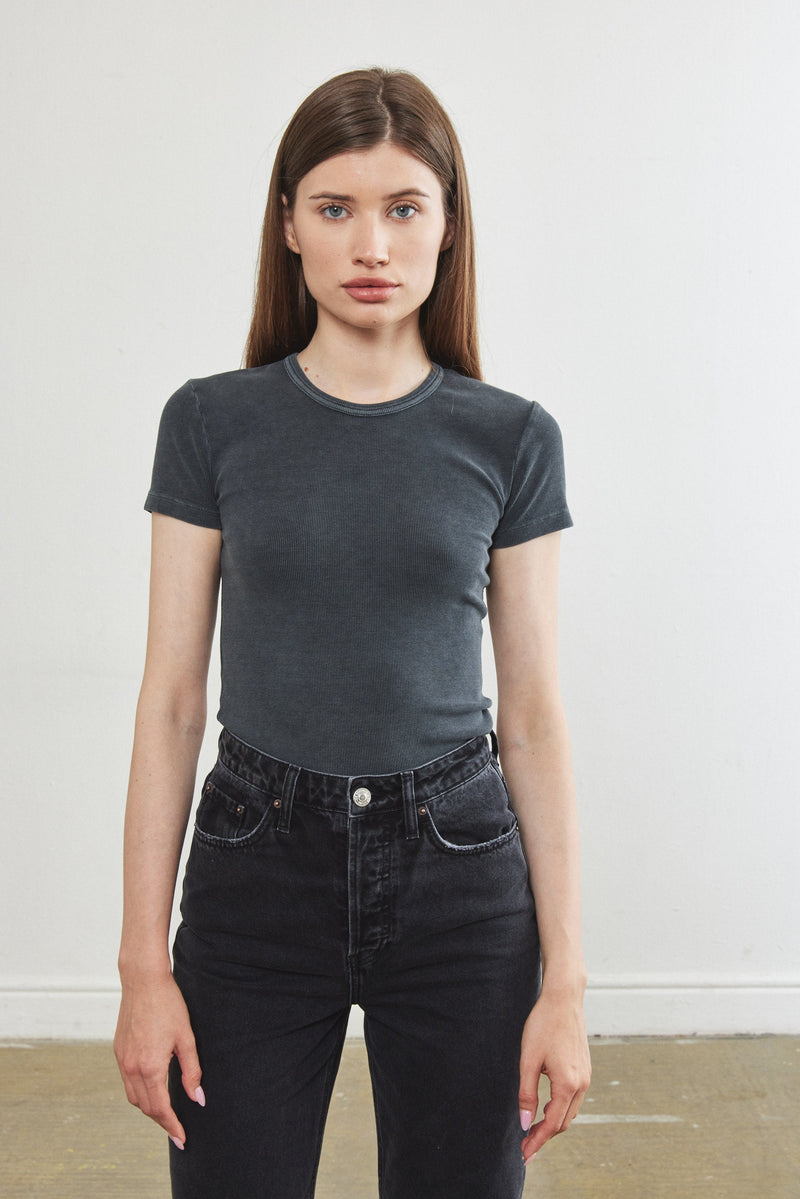 Ribbed T Shirt