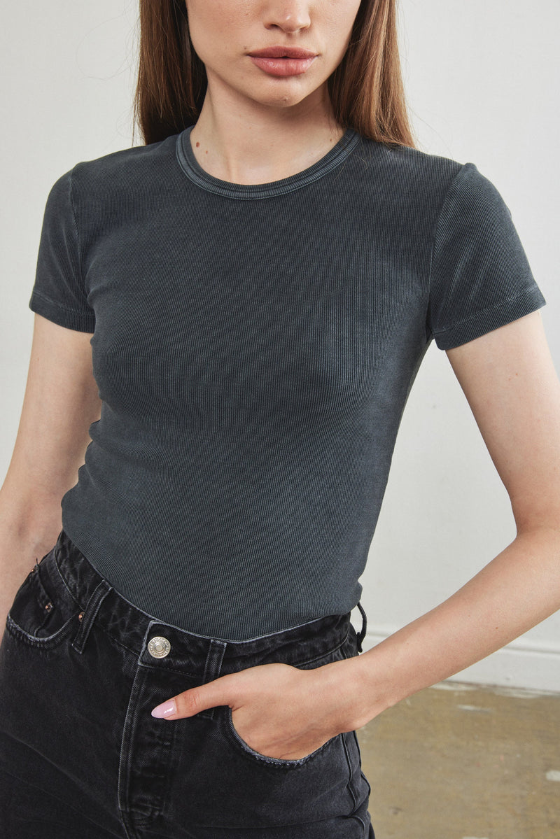 Ribbed T Shirt