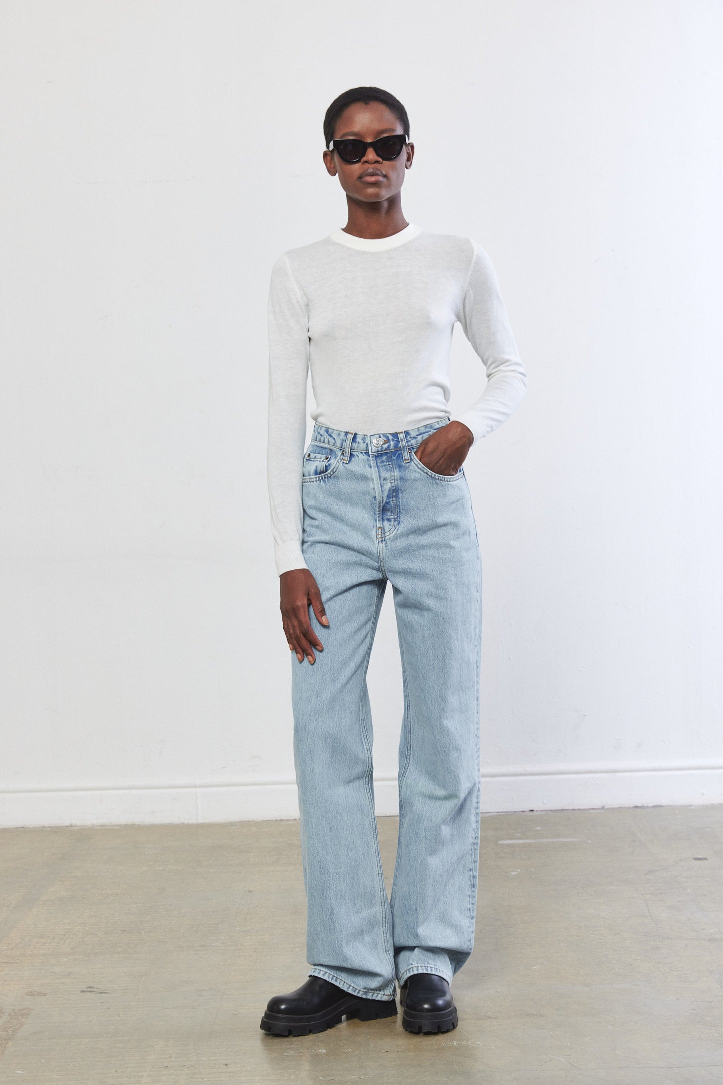 No.8| High Waisted Wide Leg Denim