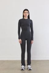 Halter Flat-Lock Ribbed Top