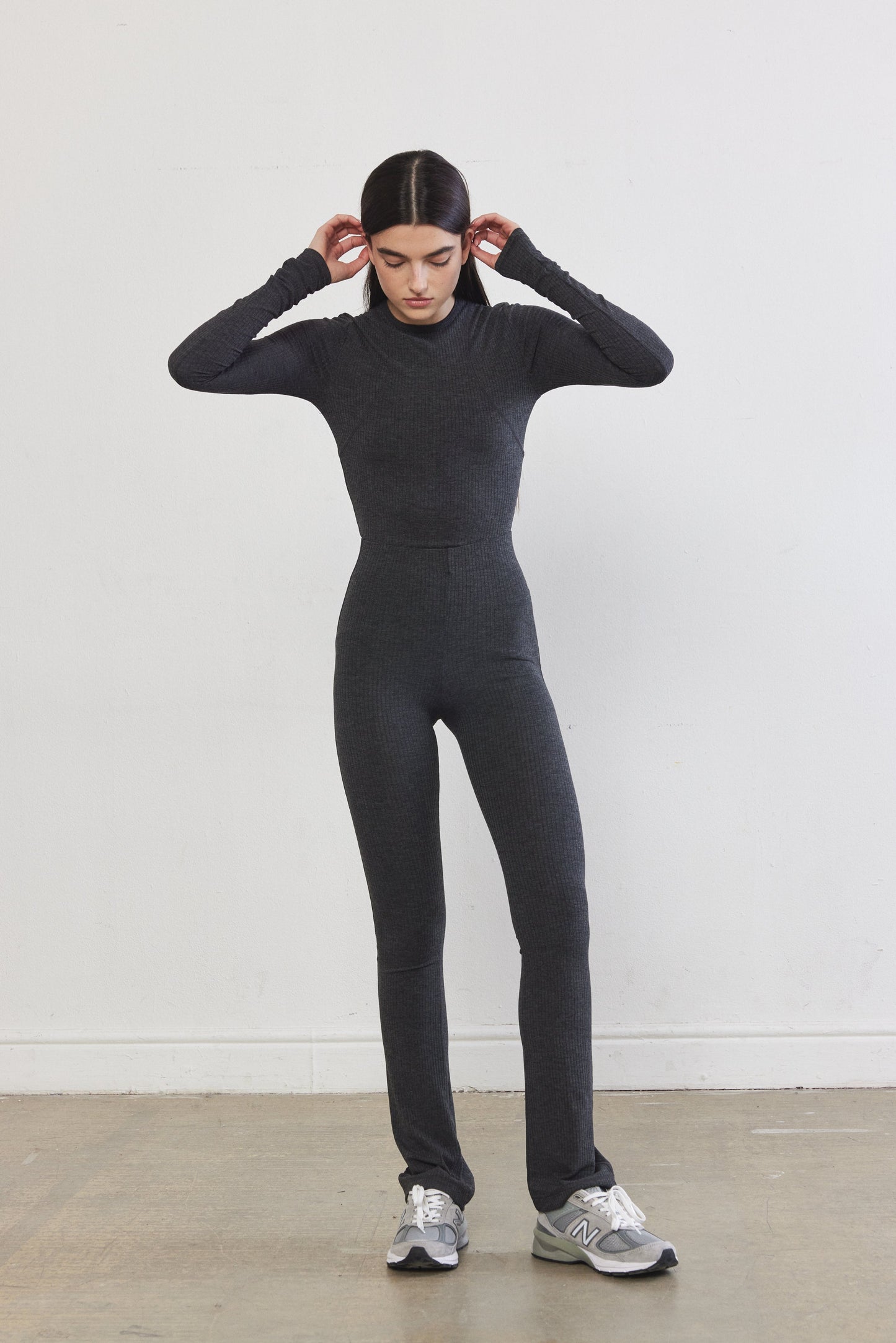 Ribbed Flat-Lock Flare Leggings - Dé Rococo