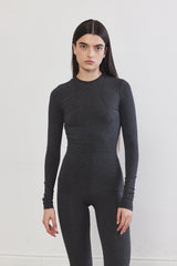 Halter Flat-Lock Ribbed Top