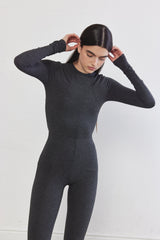 Halter Flat-Lock Ribbed Top