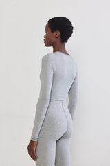 Princess Cut Flat-Lock Ribbed Top