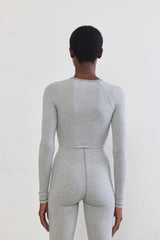 Princess Cut Flat-Lock Ribbed Top