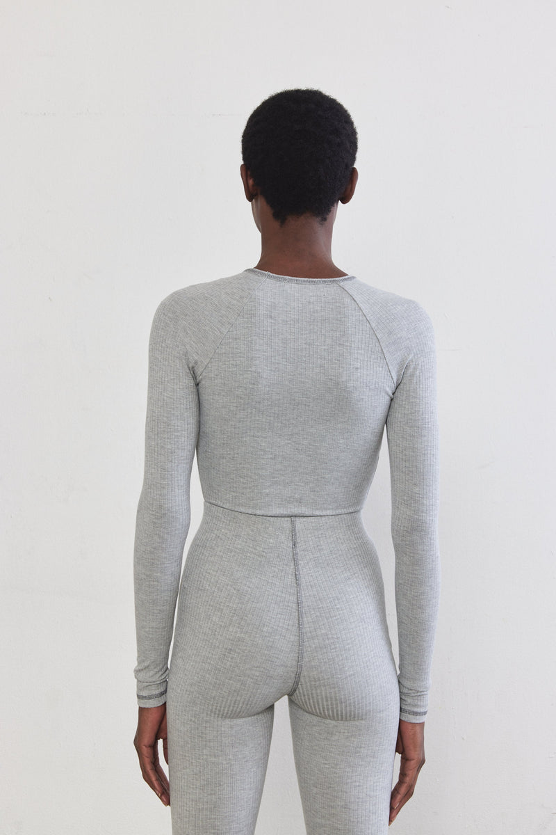 Princess Cut Flat-Lock Ribbed Top