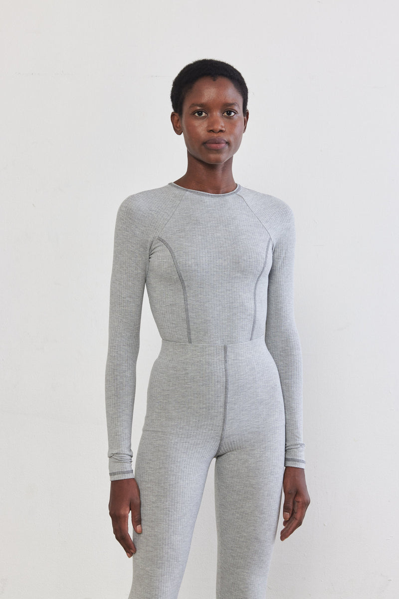 Princess Cut Flat-Lock Ribbed Top