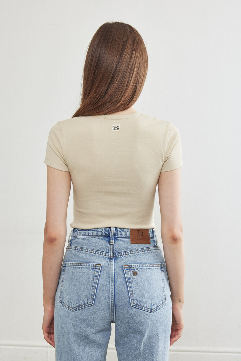 Ribbed T Shirt