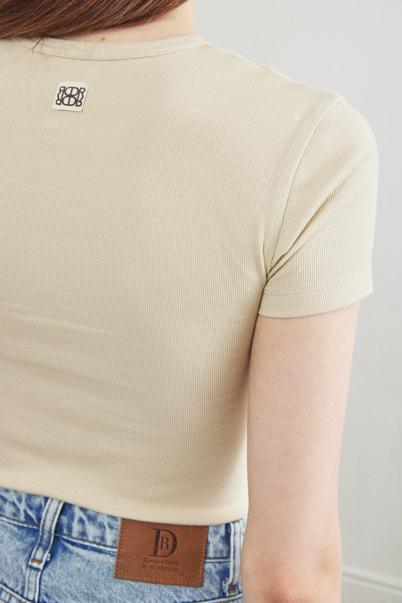 Ribbed T Shirt