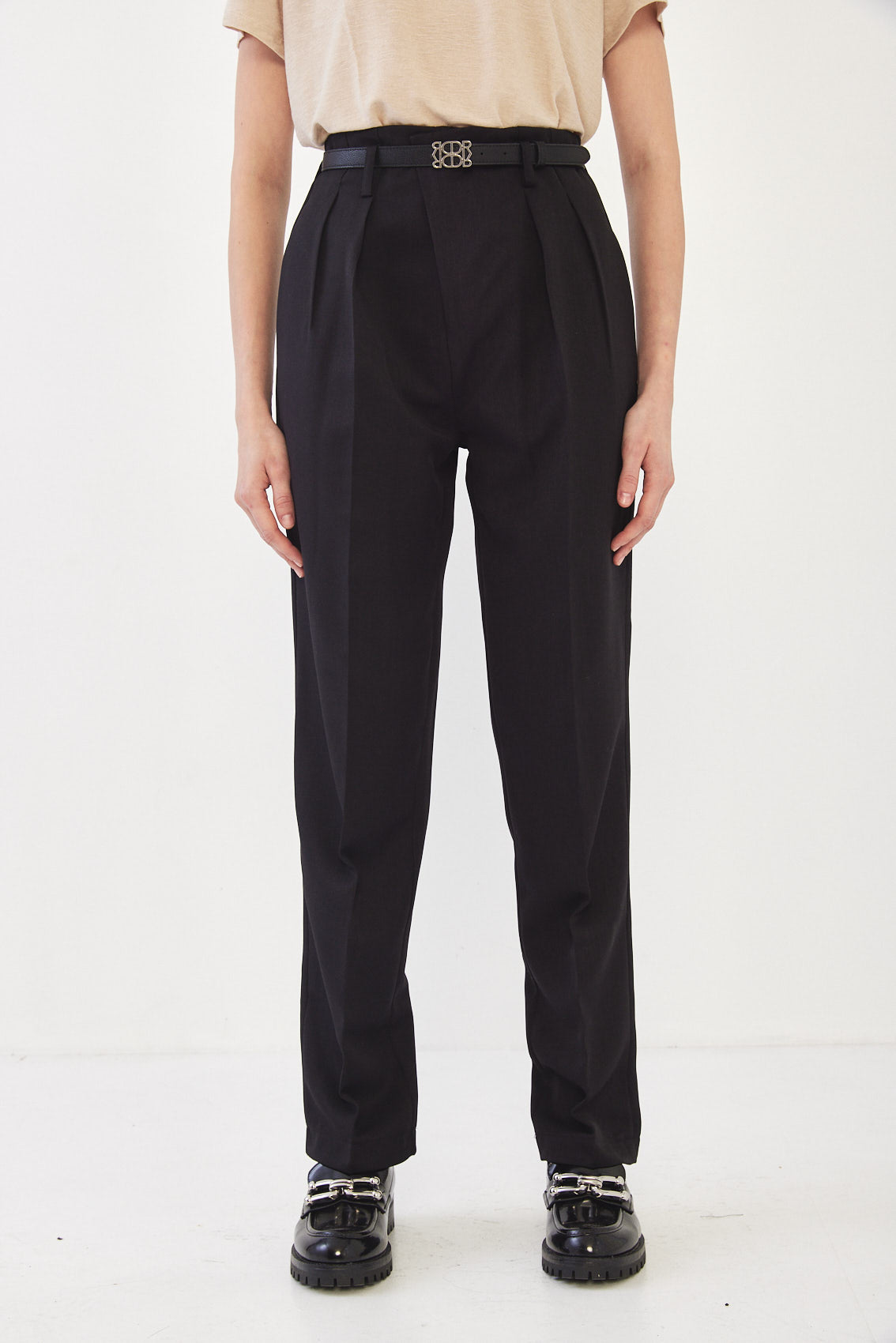 Tapered Pleat Daddy Pants