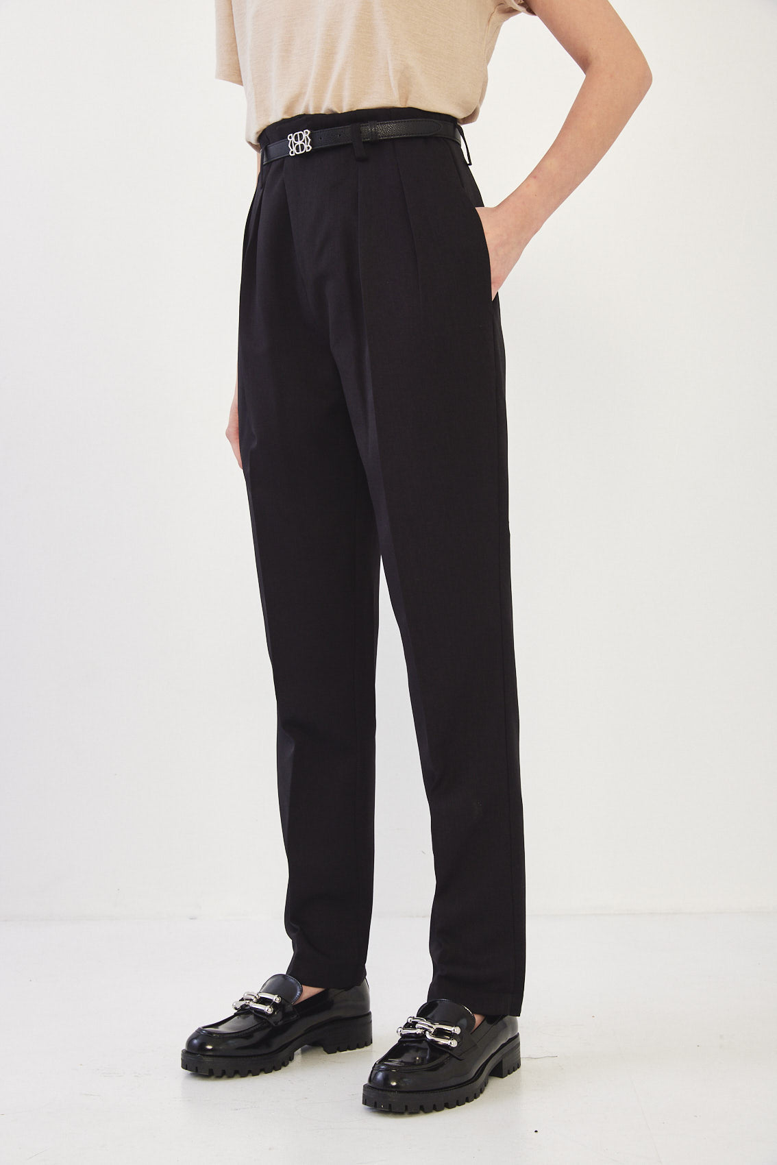 Tapered Pleat Daddy Pants