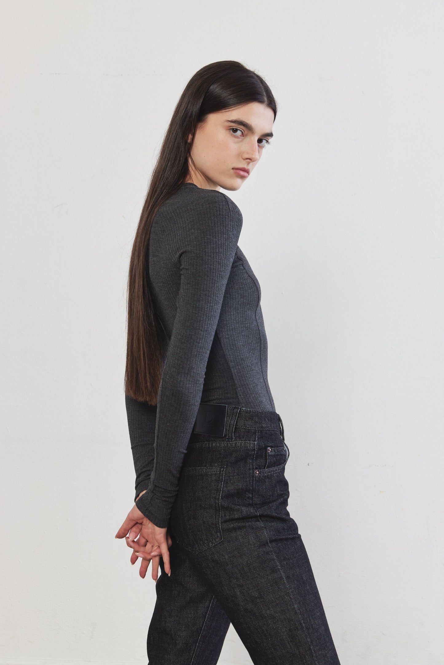 Princess Cut Flat-Lock Ribbed Top