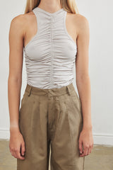 Gathered Soft Jersey Top