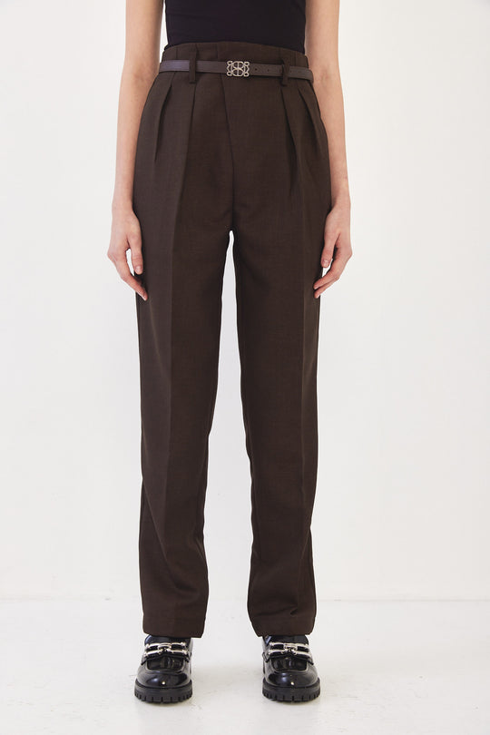 Tapered Pleat Daddy Pants