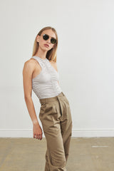 Gathered Soft Jersey Top