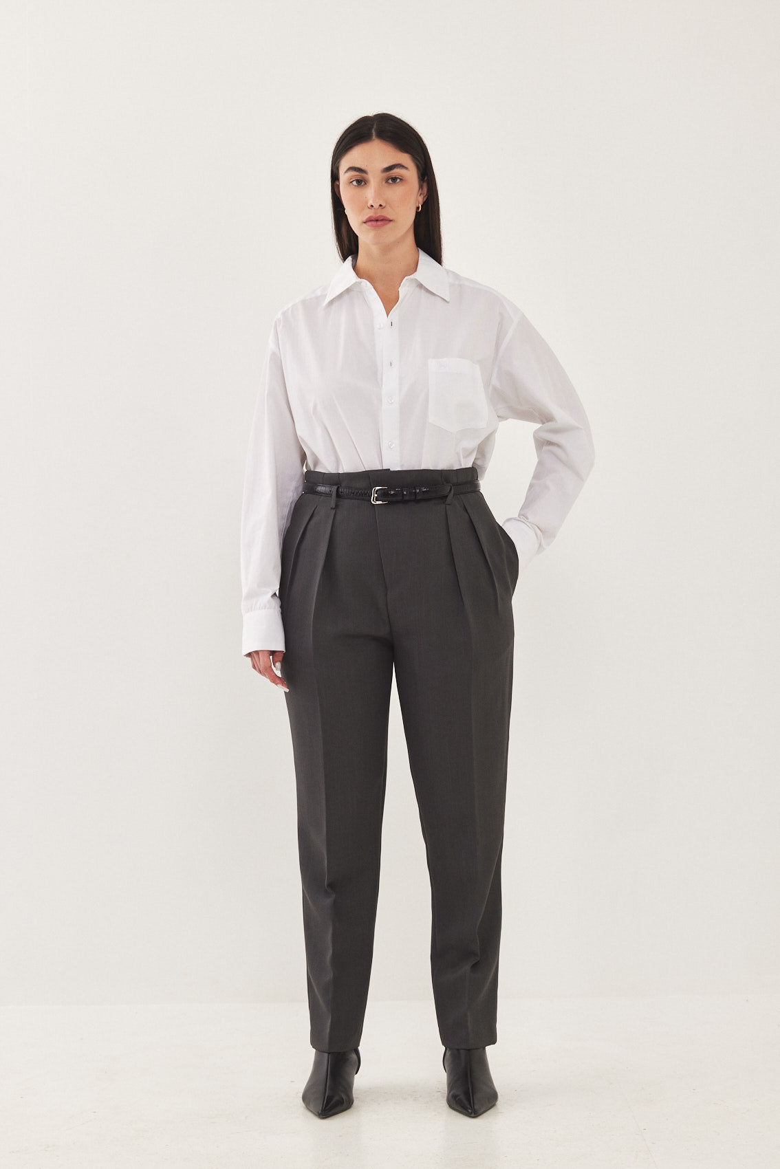 Tapered Pleat Daddy Pants - Dé Rococo