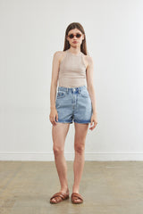 Terry Towel Halter Top