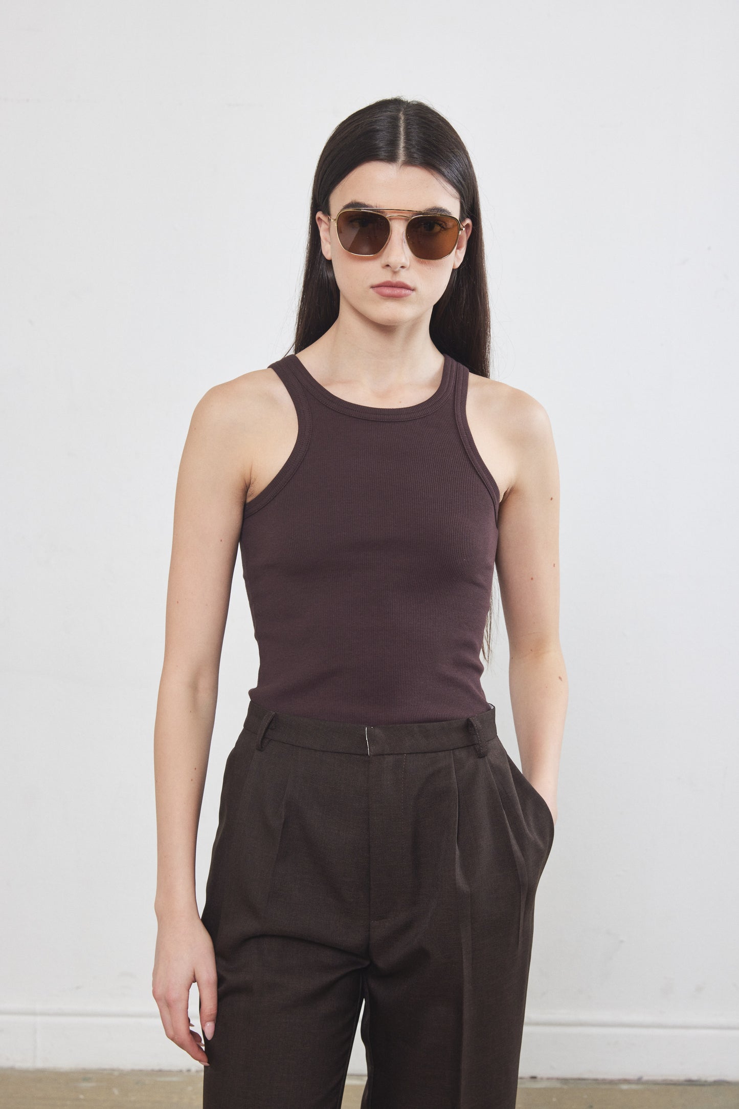 Racerback Ribbed Top