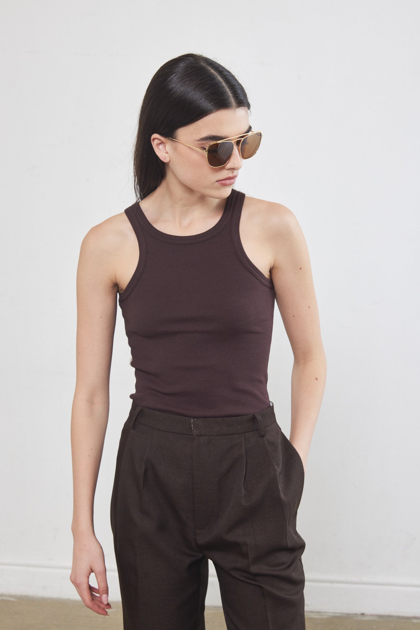 Racerback Ribbed Top