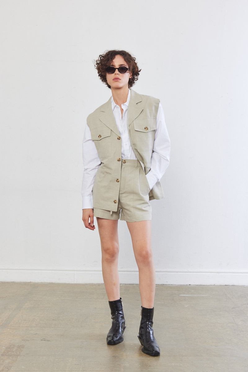 Cotton Cargo Vest