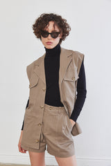 Cotton Cargo Vest
